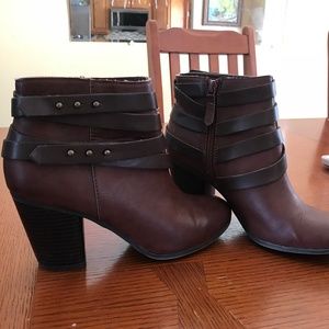 Brown Strappy Boots